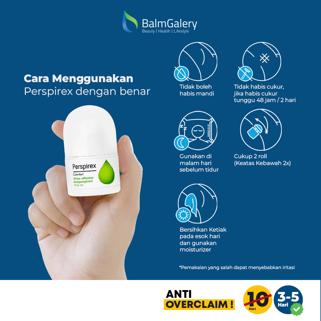 Cara Penggunaan Deodorant Antiperspirant Perspirex