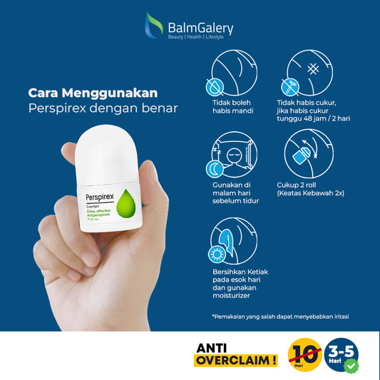 Cara Penggunaan Deodorant Antiperspirant Perspirex