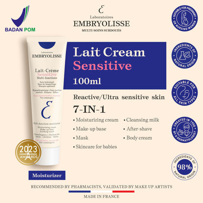 Embryolisse Lait Crème Sensitive - Adults, children & babies - Fragrance Free